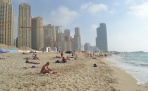 Пляж Марина бич (Dubai Marine Beach) или JBR beach